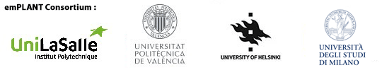 emPLANT consortium: UniLaSalle, Universitat Politècnica de València, University of Helsinki, Università degli Studi di Milano